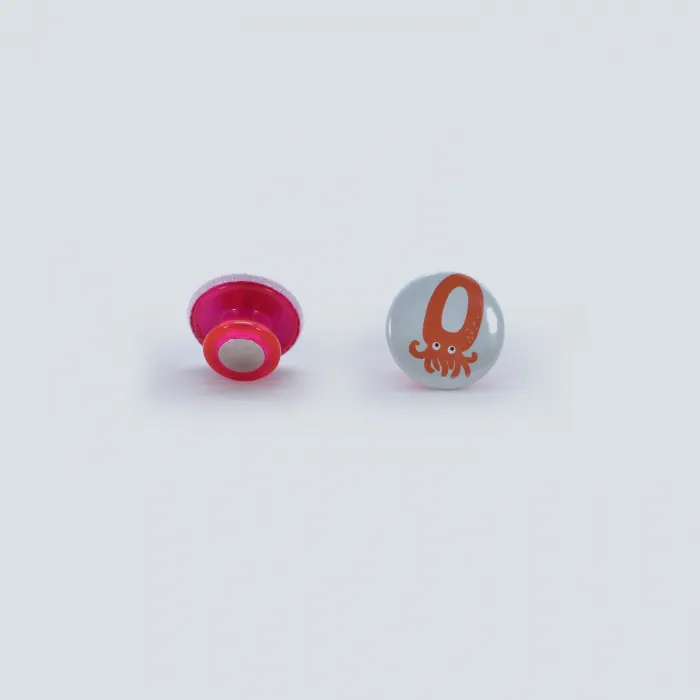 Chapa 25 Mm Nota Imán Rosado